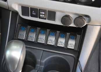 TOYOTA SWITCH SYSTEMS TOYOTA Tacoma '05-'15 S-TECH 6 Switch System Six (6) Dual LED Rocker Switches Eight (8) Nylon HD