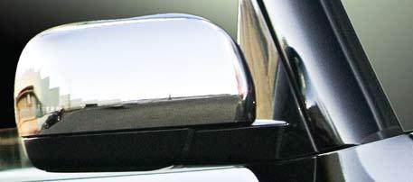 Mitsubishi Pajero 2006 Chrome Side Mirror Covers - Pair Chrome Door