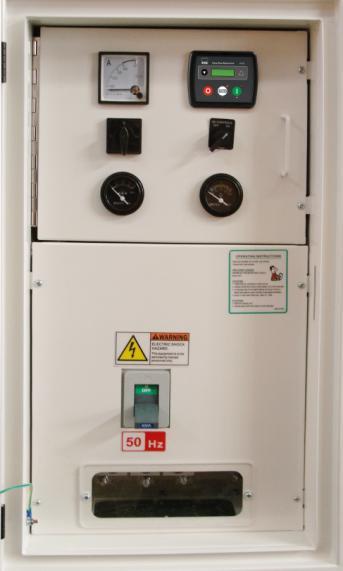 Control System NSM-400-3110 (Standard) All MPMC Gensets have a control cabinet (the Deepsea control module DSE3110 as standard) mounted on Main Features Manual and automatic mode Parameter
