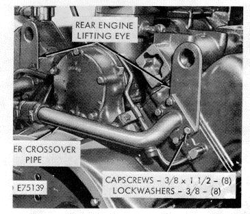 drive gear from camshaft gear, and remove compressor. n. Oil Dipstick Tube Assembly (fig. 2-11). (1) Remove capscrew and lockwasher securing tube clip to engine block.