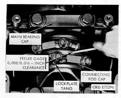 If new rods are used, be sure caps and rods have number stamped on them before caps are removed. Caps are not interchangeable. d. Rotate engine to a vertical position on the engine stand.