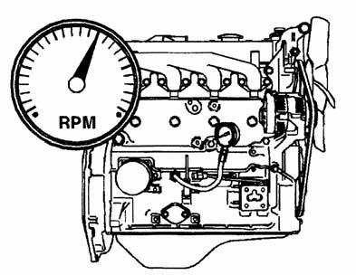 Remove the oil pressure sensor, and install the pressure gauge.
