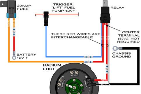 Electrical Pick Find the included relay flying lead connector in the kit. The large red wire located in the center (terminal 87A) will not be used.