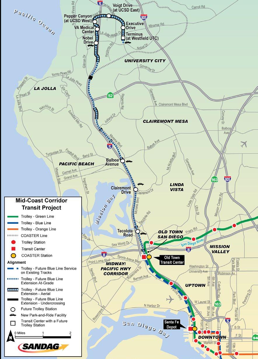 Trolley Stop Balboa Avenue Trolley Station Mid-Coast Corridor Transit Line Currently under construction Service expected to start in 2021 The Balboa