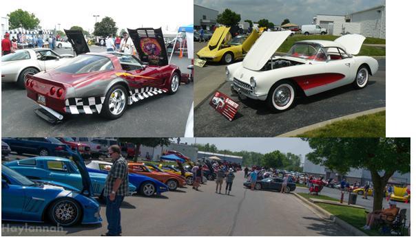 Image 2A 2B 2C Soon, the people of the Corvette community turn a parking lot and an alley into a passionate topography of color, sound,