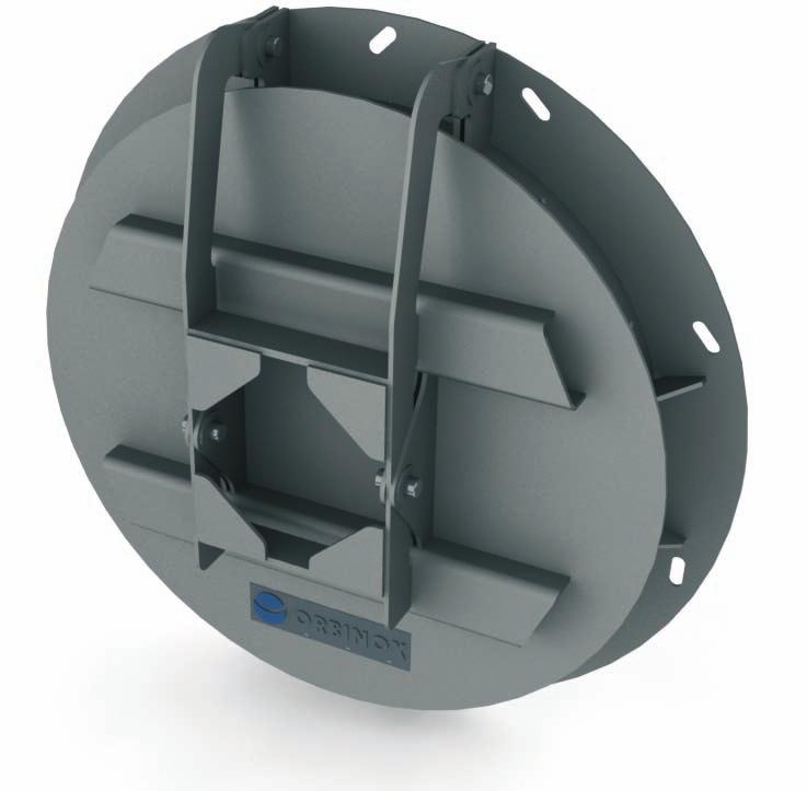 From sizes 6 x 6 to 56 x 56 the RC square Flap Gate and the RR round Flap Gate have a unique seal design, resulting in a substantially watertight performance.