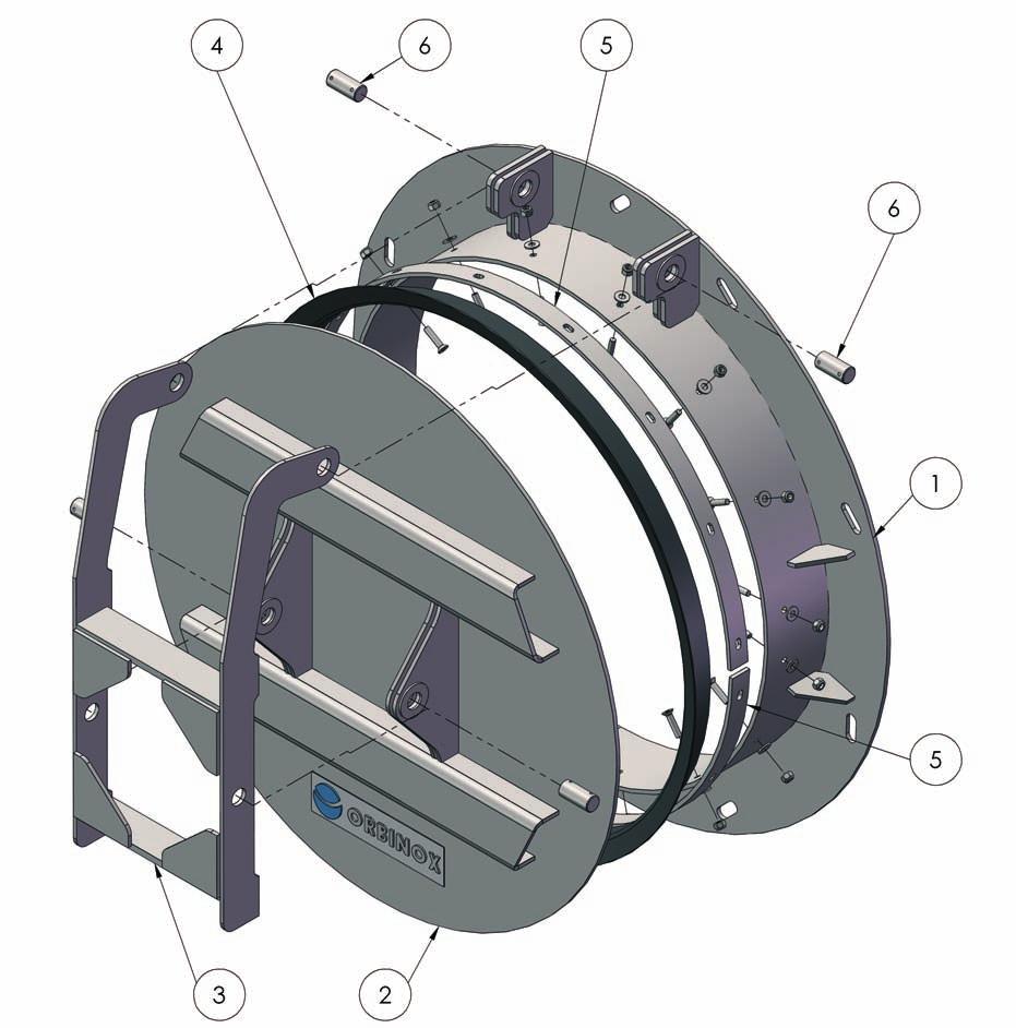 STANDARD MATERIALS OF CONSTRUCTION RR Round Flap Gate ITEM DESCRIPTION MATERIAL 1 Frame Stainless Steel ASTM A-240 / Type 304L or 316L 2 Flap Stainless Steel ASTM A-240 / Type 304L or 316L 3 Pivot