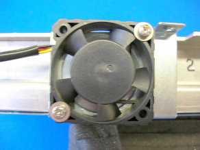 Exchange of cooling fan for pulse motor.