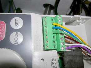 (Green, Blue, Yellow) Reference of [11-4 FR-S510W type Inverter wiring