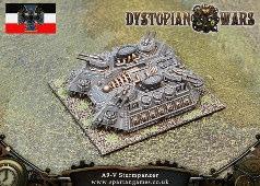 Code DWPE22 Prussian Empire A9-V Sturmpanzer Land Ship (1) $21.49 The Sturmpanzer has become rightly feared across the battlefields of the world.