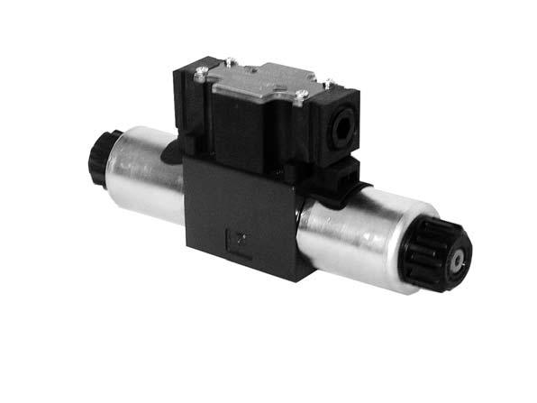 Directionl Control Vlves Solenoid Operted with 8W Coil RPEA3-06 0/20 Size 06 (D 03) 350 br (5076 PSI) 80 L/min (2 GPM) Replces 2/2007 /3-, /2- wy directionl control vlves Enclosure type to IP65 Push