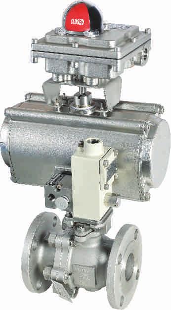 SSF ACTUATOR BALL VALVE WITH ROTARY ACTUATOR Well aligned assembly Accurately machined bracket and coupler.