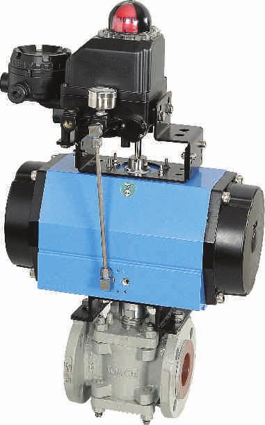 PLUG VALVE WITH ROTARY ACTUATOR Ideally suited to aggressive corrosive and potentially hazardous media Absolute tight shut off in case of sleeved plug valve Long life due to taper plug construction