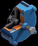 valve angular stroke by means of stop screws which are