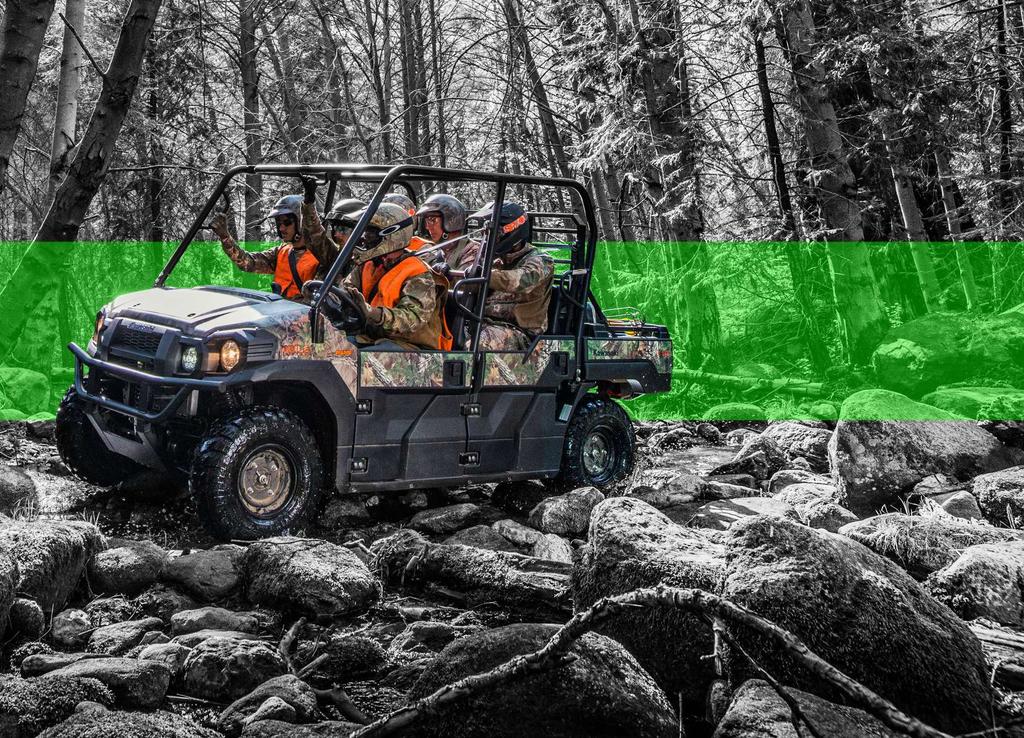 KAWASAKI MULE SIDE-X-SIDES COME WITH A 36 MONTH FACTORY WARRANTY Kawasaki keeps the good times rolling with unlimited kilometres/hours of usage.