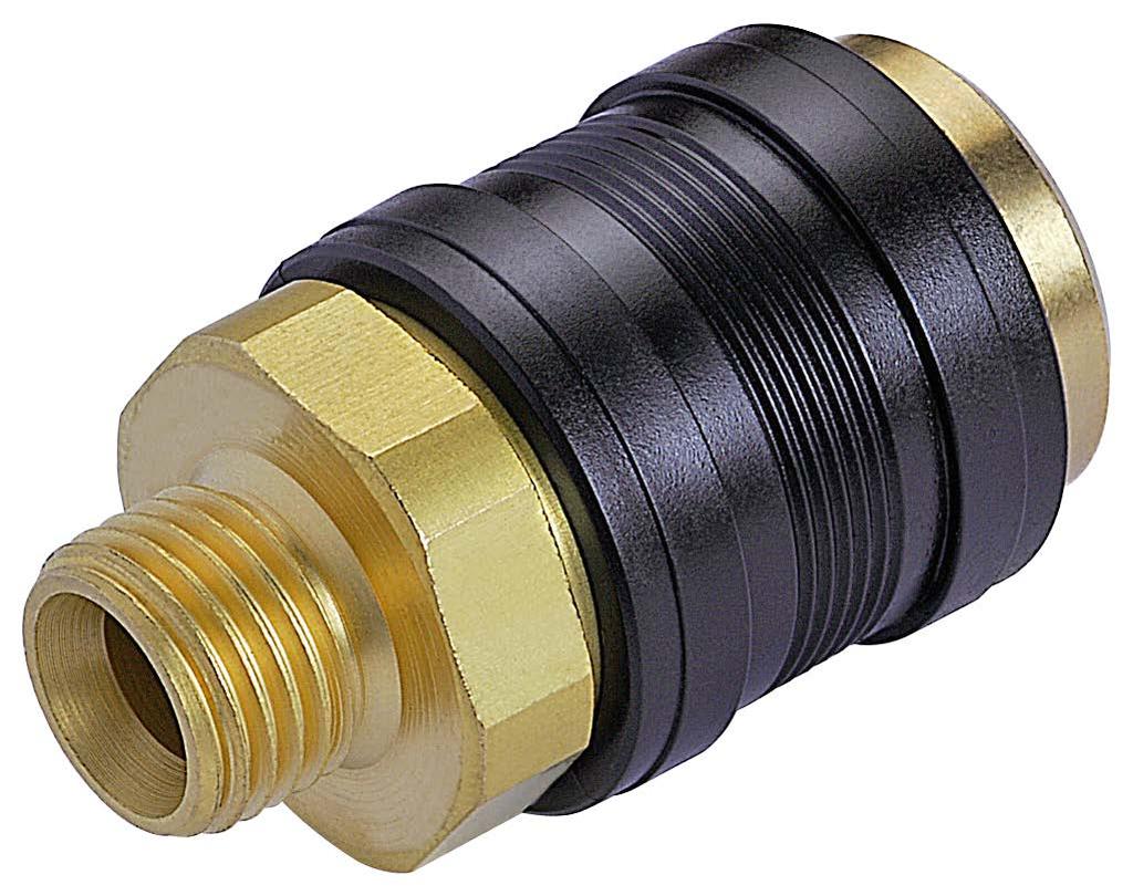 Quick-release couplings Brass / plastic black 171 Quick-release couplings 20 Simplified handling Safe coupling solutions High flexibility - Quick connection and disconnection of compressed-air lines