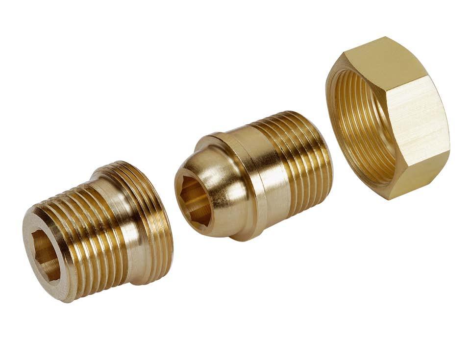 Accessories Brass, brass nickel-plated, steel 217 Accessories 30 Broad range of accessories The EISELE modular system Alternative materials - Wide range of different tube spigots, reducers, pipe