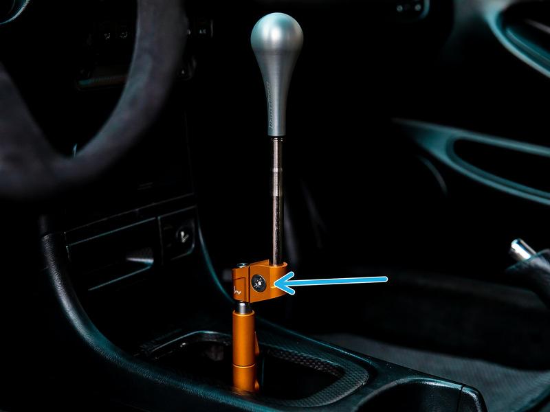 Step 6 Adjusting The Shift Knob The shift rod is adjustable up to 3 inches higher than a stock shifter.