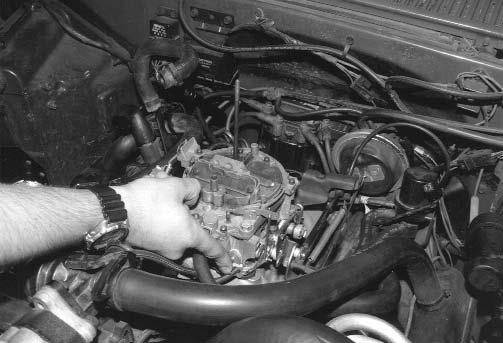 AIR CLEANER: Use stock air cleaners unless changing carburetor. NOTE: If a new or replacement air cleaner is used, there may be inadequate hood clearance.