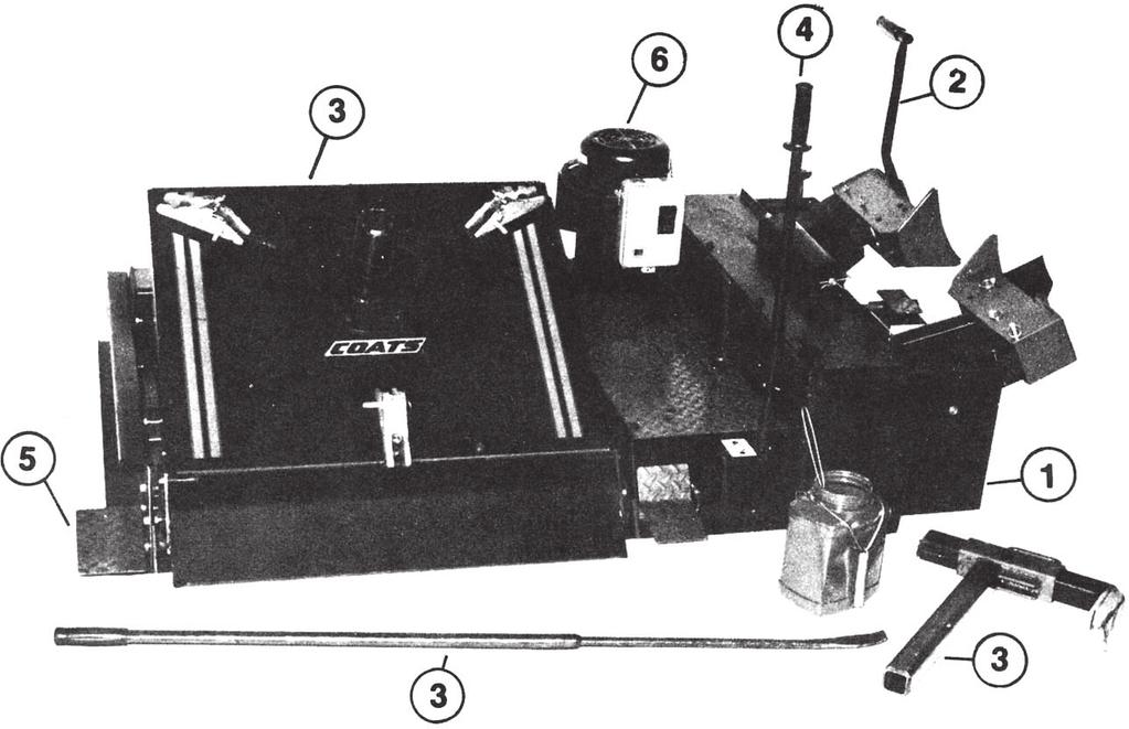 Table of Contents Detail Page Description 1 4 Chassis 2 5 Bead Loosener 6-7 Working Table 4 8 Air