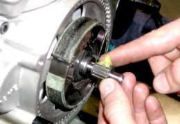 - INSTALL ROLLER CAGE, CLEAN AND GREASE IT BEFORE INSTALLING ON THE SHAFT. Fig.45 (see Fig.
