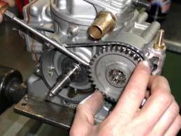 - REMOVE GEAR FROM THE BALANCE SHAFT (see Fig.12).