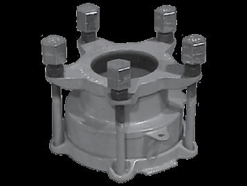 1507 CAST DUCTILE IRON COUPLING COMPLETE WITH ANODES APPLICATIONS: ROBAR 1507 Straight and Transition Couplings are used to make a non-restrained connection between two pipes of the same nominal size