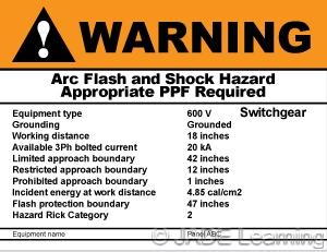 Question 13: 110.16 Arc-Flash Hazard Warning. Question ID#: 627.0 An arc-flash is possible anytime there is a fault on energized electrical equipment.