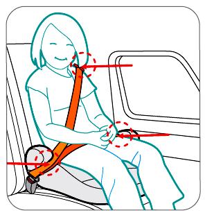Page 17 Place the booster seat firmly against the back of a forward-facing vehicle seat in a position equipped with a vehicle shoulder-and-lap belt.