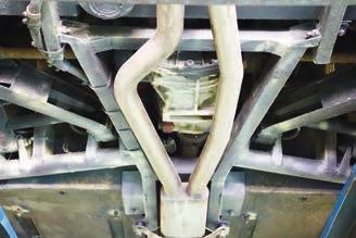 The most important part of the car to inspect is the tubular steel chassis.