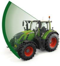 THE FINEST OPERATING AND RIDE COMFORT Fendt drivers have more vision. The roof window, which is standard on the 200 Vario, provides a perfect view of the raised front loader.