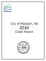 City of Madison, WI Crash Report