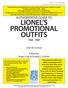 LIONEL S PROMOTIONAL OUTFITS
