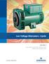 Low Voltage Alternators - 4 pole LSA 44.3