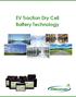 EV Traction Dry Cell Battery Technology