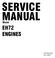 SERVICE MANUAL EH72 ENGINES. Model. PUB-ES1545 Rev. 09/03