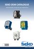 SEKO OEM CATALOGUE. OEM Peristaltic Pumps for your Applications. Innovation > Technology > Future