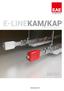 E-LINEKAM/KAP 2017/1.  KAM A Lighting Busbar System KAP A Plug-in Busbar Distribution System