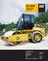 CS-423E. Vibratory Soil Compactor. Cat 3054B Diesel Engine. Centrifugal Force. Operating Weight (with ROPS/FOPS Cab)