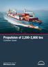 Propulsion of 2,200-2,800 teu. Container Vessel