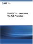 SAS/STAT 13.1 User s Guide. The PLS Procedure