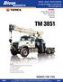 TM 3851 TM USt Lifting Capacity Boom Truck Crane Datasheet Imperial. Features