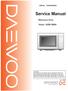 S/M No. : R1B4H0A002. Service Manual. Microwave Oven. Model: KOR-1B4H