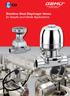 Stainless Steel Diaphragm Valves for Aseptic and Sterile Applications