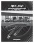 DEF-Trac. Design and Installation Guide. August 2014
