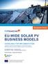 EU-WIDE SOLAR PV BUSINESS MODELS