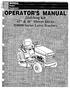 The information in this operator s manual is limited in application to the Honda mulching kit for Honda H4000 Series lawn tractors with 42 and 46