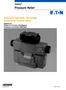 Vickers Pressure Relief Solenoid Operated, Two-Stage Directional Control Valve DG5S4-02 Flows to 115 l/min (30 USgpm) Pressure to 210 bar (3000 psi)
