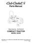 Parts Manual COMPACT TRACTOR MODEL 5234D. CUB CADET LLC P.O. BOX CLEVELAND, OHIO [www.cubcadet.com]