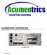 ACUMENTRICS CORPORATION 1000 Watt Rugged-UPS TM with optional 24 VDC 250 Watt Output